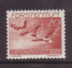 Stamps Liechtenstein -  serie- Aves