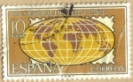 Stamps Spain -  Dia del Sello - Mapa Mundi