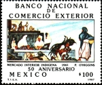 Stamps Mexico -  BANCO NACIONAL DE COMERCIO-50 Aniversario