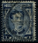 Stamps Spain -  ESPAÑA_SCOTT 228a REY ALFONSO XII. $13