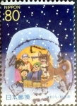 Stamps Japan -  Scott#Z520 intercambio, 0,75 usd 80 y. 2001