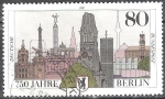 Stamps Germany -  750 años de Berlín.