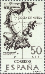 Stamps Spain -  ESPAÑA 1967 1820 Sello Nuevo VIII Forjadores de América Costa de Nutka