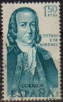 Stamps Spain -  ESPAÑA 1967 1823 Sello VIII Forjadores de América Esteban Jose Martinez Usado
