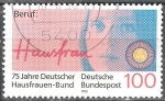Stamps Germany -  75º Anniv. De la Asociación Alemana de Amas de Casa.