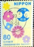 Stamps Japan -  Scott#3320 intercambio, 0,90 usd, 80 y. 2011