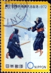 Stamps Japan -  Scott#1129 intercambio, 0,20 usd, 10 y. 1972