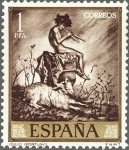 Stamps Spain -  ESPAÑA 1968 1856 Sello Nuevo Pintor Mariano Fortuny Marsal Idilio