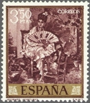 Stamps Spain -  ESPAÑA 1968 1861 Sello Nuevo Pintor Mariano Fortuny Marsal Retrato