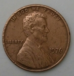monedas de America - Estados Unidos -  1976 one cent