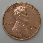 monedas de America - Estados Unidos -  1976 one cent