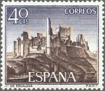 Stamps Spain -  ESPAÑA 1968 1880 Sello Nuevo Serie Castillos de España Escalona Toledo