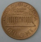 monedas de America - Estados Unidos -  1961 - D one cent