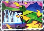 Stamps : Asia : Japan :  Scott#Z460a intercambio, 1,75 usd, 2x80 y. 2000