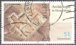 Stamps Germany -   Arqueología en la RFA, Paredes de la fundación de la casa de baños romana de la Villa, Wurmlingen.