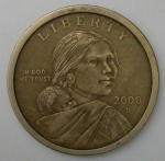 monedas de America - Estados Unidos -  2000 - D 1 dollar