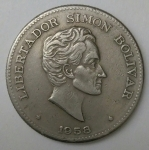 monedas de America - Colombia -  1958 - 50 centavos