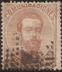 Stamps Spain -  Amadeo I  1872  40 cents