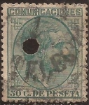 Stamps Europe - Spain -  Alfonso XII  1878  50 cents