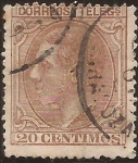 Stamps Spain -  Alfonso XII  1879  20 cents