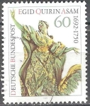 Stamps Germany -  300o Nacimiento Anniv de Egid Quirin Asam (escultor).
