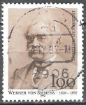 Sellos de Europa - Alemania -  Centenario de la muerte de Werner von Siemens (ingeniero eléctrico).