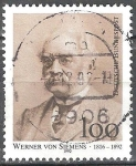 Stamps Germany -  Centenario de la muerte de Werner von Siemens (ingeniero eléctrico).
