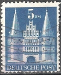 Sellos de Europa - Alemania -  La Puerta de Holsten en Lübeck.