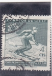 Sellos de America - Chile -  campeonato mundial de esquí Chile