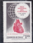 Stamps Chile -  mes mundial del corazón
