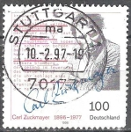 Stamps Germany -  Centenario del nacimiento de Carl Zuckmayer(dramaturgo). 
