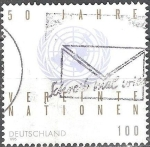 Stamps Germany -  50º Aniv. de la Organización de las Naciones Unidas.