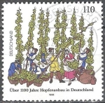 Stamps Germany -  1100 años de cultivo de lúpulo en Alemania. 