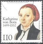 Stamps Germany -  500th Birth Anniv. of Katharina de Bora,(Esposa de Martin Luther.