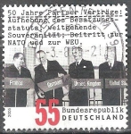 Stamps Germany -  50º Anniv. De los Tratados de París.