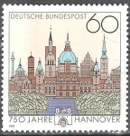 Stamps Germany -  750 años Hannover.
