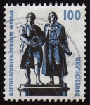 Stamps : Europe : Germany :  COL-GOETHE-SCHILLER-DENKMAL (WEIMAR)