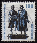 Stamps Europe - Germany -  COL-GOETHE-SCHILLER-DENKMAL (WEIMAR)