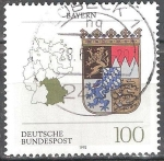 Sellos de Europa - Alemania -  Escudo de Armas de los Estados Federales de Alemania (Baviera).