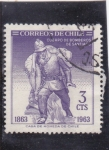 Stamps Chile -  centenario cuerpo de bomberos de Santiago