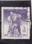 Stamps : America : Chile :  centenario cuerpo de bomberos de Santiago