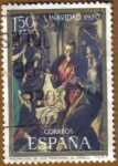 Sellos de Europa - Espa�a -  NAVIDAD - Adoracion de los Pastores - El Greco