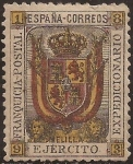 Sellos de Europa - Espa�a -  Franquicia Postal. Ejército Expedicionario. Melilla  1893