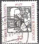 Stamps Germany -  500a Aniv de la muerte de Tomas von Kempen (escritor devocional).