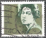 Stamps Germany -  Ricarda Huch (1864-1947), escritor e historiador.