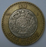 monedas de America - M�xico -  1999 - 10 pesos