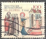 Stamps Germany -  750 aniversario de la muerte de Hedwig de Silesia (1174-1243).