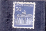 Stamps Germany -  puerta de Brandenburgo