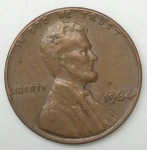 monedas de America - Estados Unidos -  1964 one cent