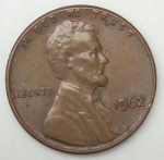 monedas de America - Estados Unidos -  1962 one cent
